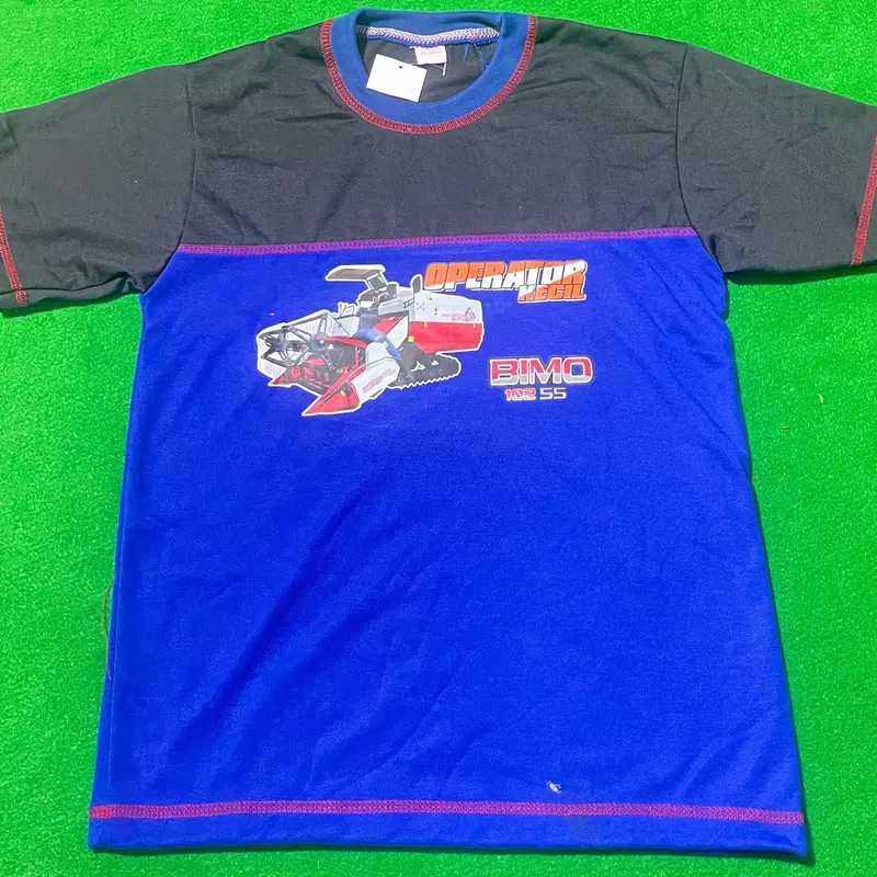 kaos anak motif combine yanmar, bimo, kubota 8