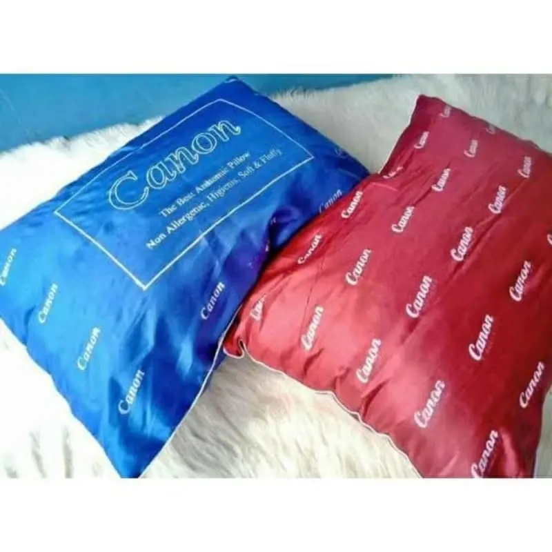 Bantal dan Guling Tidur Canon Termurah - Kain Peles, Ukuran Bantal 60x45 cm, Guling 80x20 cm, Isi Gaswol Grade A - Bed