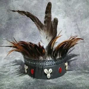 Headband Adat Papua -Mahkota Bulu Papua Aksesoris