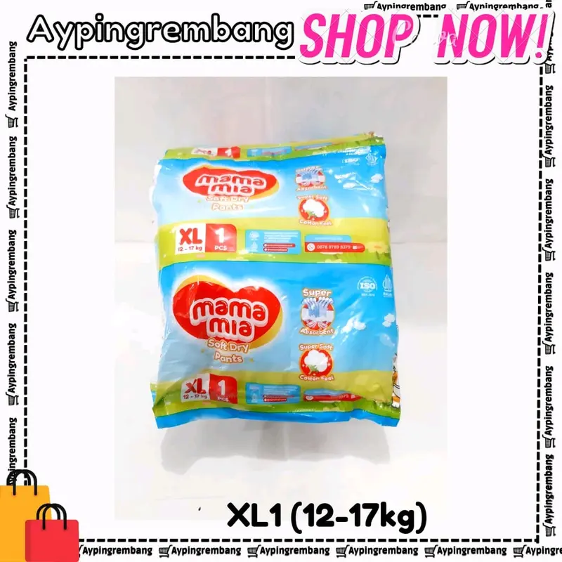 MAMAMIA SOFT DRY PANTS renteng isi 18 (ekonomis) 3