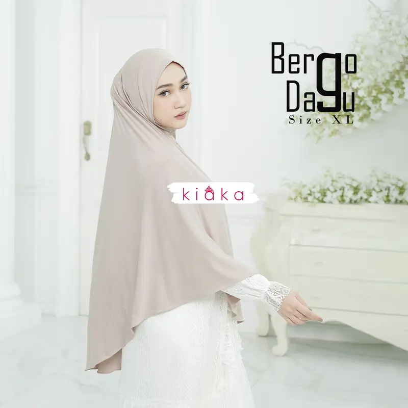 Kiaka - Hijab Dagu Malay XL Antem Kerudung Instan Bergo Inara 2