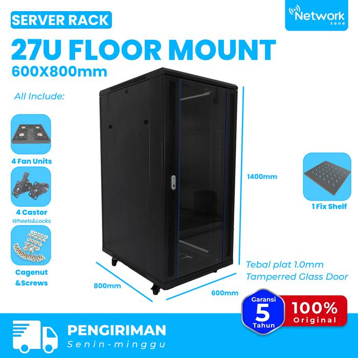 Zone 2 Rack Jual Rack Server 27U Floor Mount Rack 600X800mm - Jakarta Pusat ...