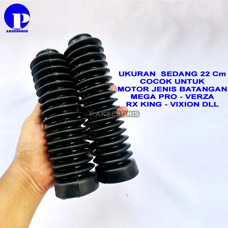 Karet Cover Shock Depan Universal Motor TRAIL-SPORT-BATANGAN-BEBEK-MATIC Honda Yamaha Suzuki Kawasaki 5