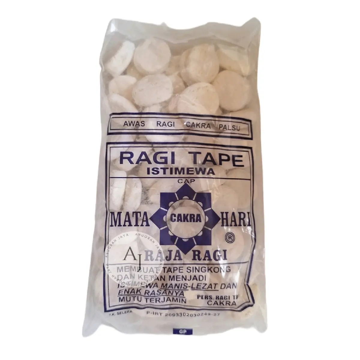 Ragi Tapai Cap Matahari Cakra Tape Ketan Singkong Peyeum Manis Halal Pabrik