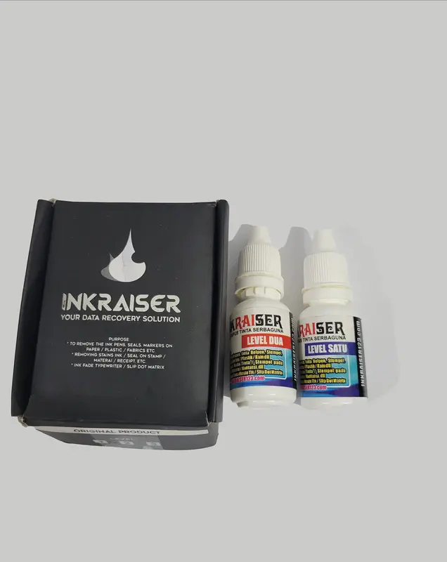 Penghapus Tinta INKRAISER toner Stempel Print Ketikan Putih Plastik Cairan Mesin Printer 1