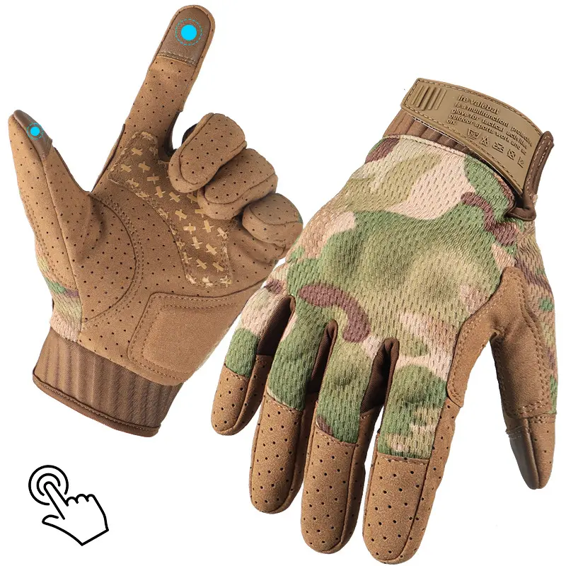 Full-finger Gloves Touch Screen Motocross Outdoor Sports Gloves Training Riding Protective Gear
