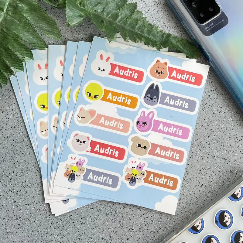 SKZOO Stray Kids Sticker nama WATERPROOF 2