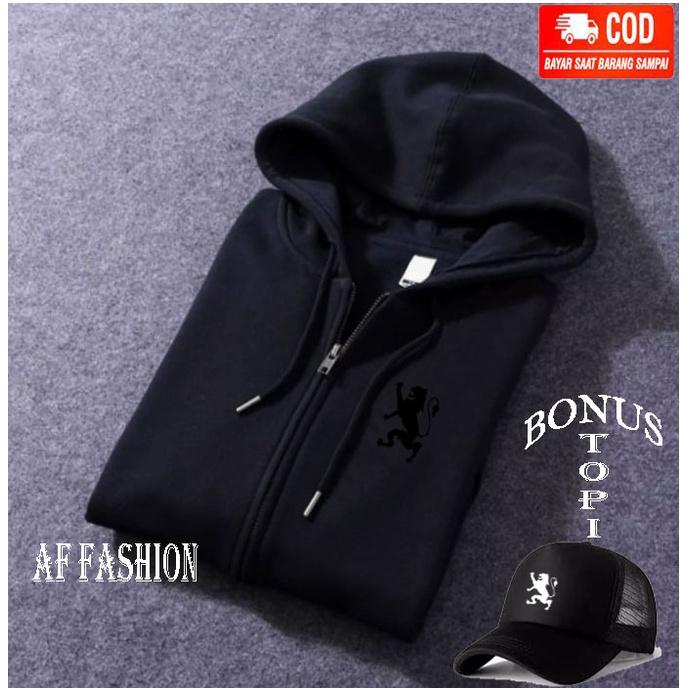 Free Topi... jaket Resleting Logo Giordano Lbg Text Hitam / Jaket Distro / Sweater Distro / Hoodie Distro / Jaket Wanita / Jaket pria / Jaket Musim Dinging / Af Fashion 4