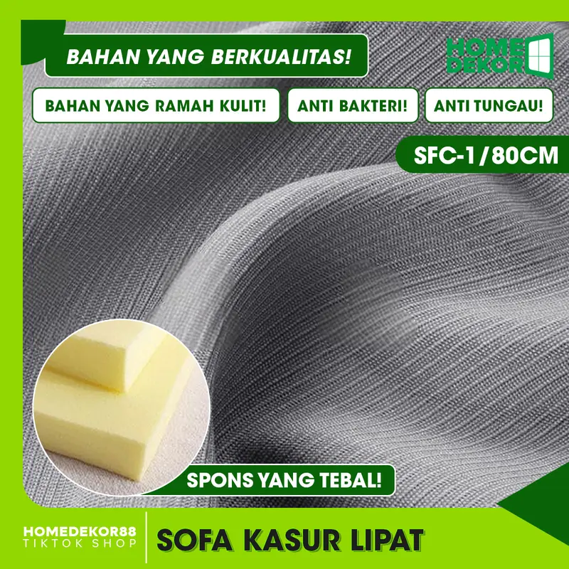 HOMEDEKOR Sofa Kasur Lipat Yang Praktis Dan Nyaman Untuk Tidur Duduk 3