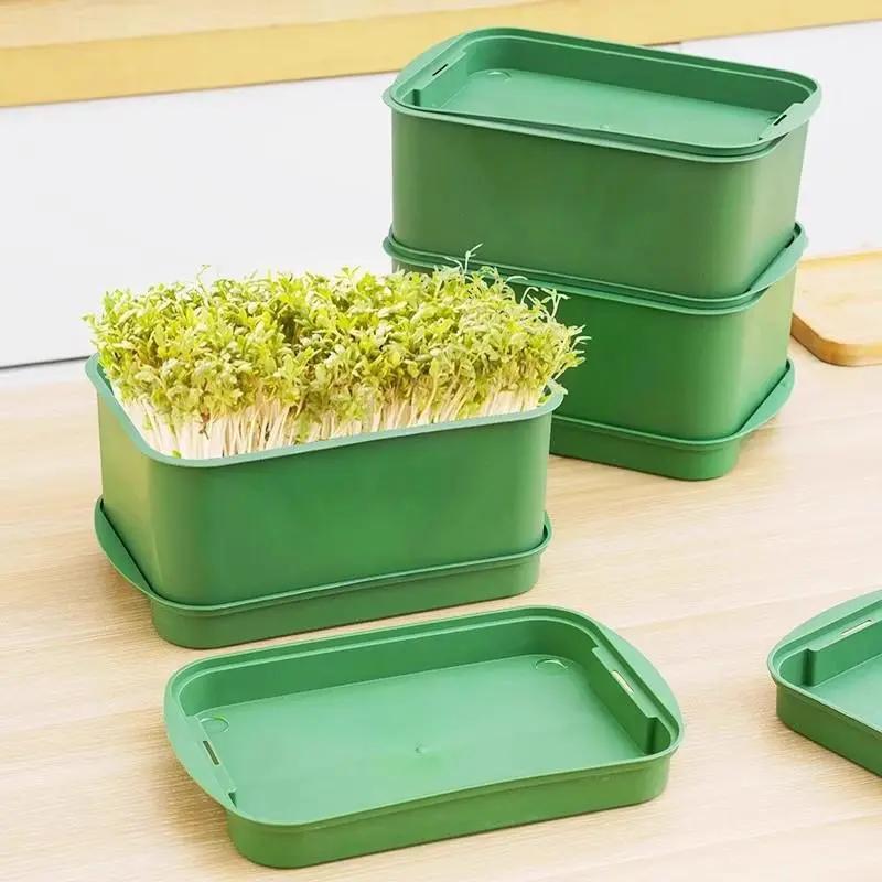 khay nảy mầm hạt giống đậu phộng hydroponic vườn hộp nảy mầm mini bộ mầm non…