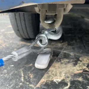 5 Ton Tali Derek Mobil 4 M M10 Tali Penarik Mobil Kawat Sling Baja Hook Emergency Tow Rope