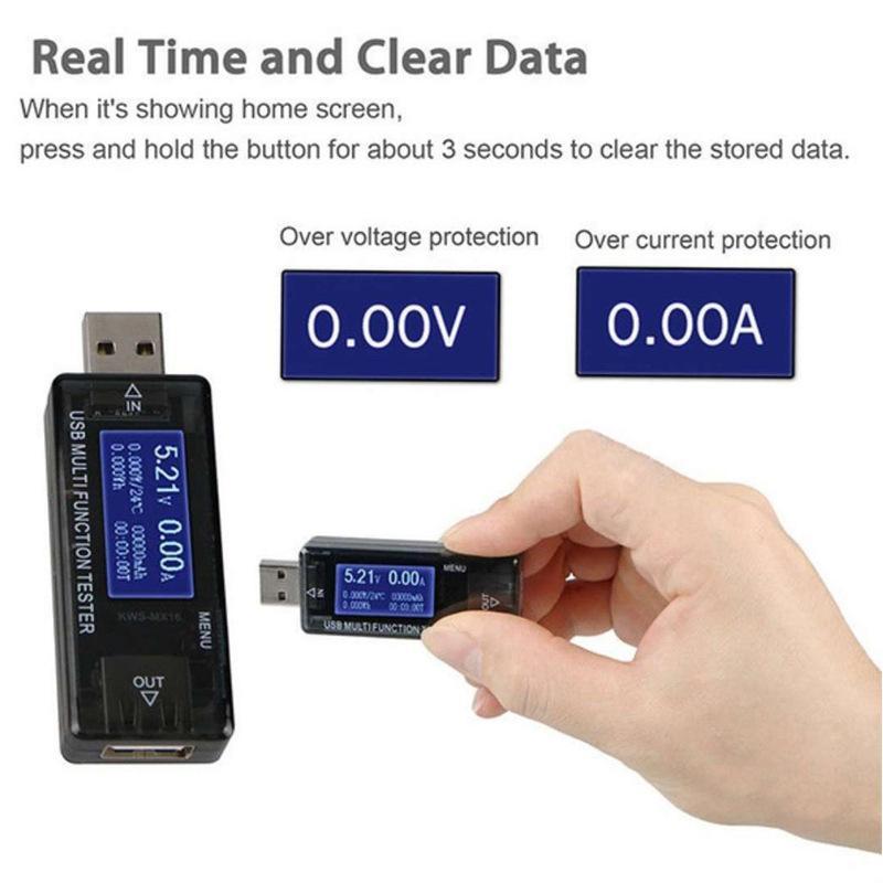 Product Introduction of 8 In1 QC2.0 3.0 4-30V Electrical Power USB Capacity Voltage Tester Current Meter Monitor Voltmeter Ammeter 34