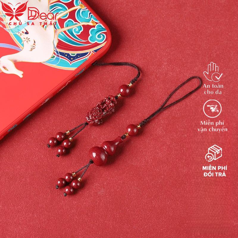 Deal 19K Dây Treo Móc Khoá Điện Thoại Chu Sa Trang Sức Đá Quý Cao Cấp Chu Sa Tự Nhiên Phong Cách Thanh Lịch Phù Hợp Đeo Hằng Ngày Hàng Mới Về Xu Hướng Tiktok Dear Fashion Jewelry