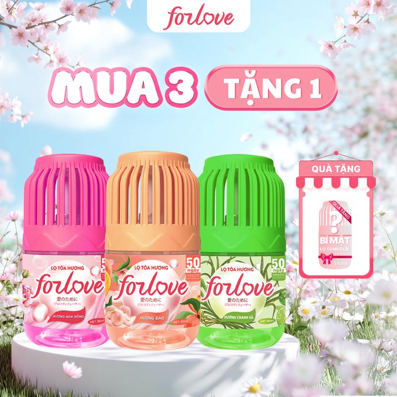 Lọ Toả Hương ForLove Khử Mùi Thanh Lọc Không Khí 180ml Hương Dịu Nhẹ Công Thức…