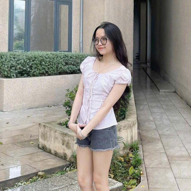 [HÀNG MỚI VỀ] Áo Sọc Nữ GAGO Brand Tay Ngắn Điệu Đà Đi Chơi Thân Dập Dọc