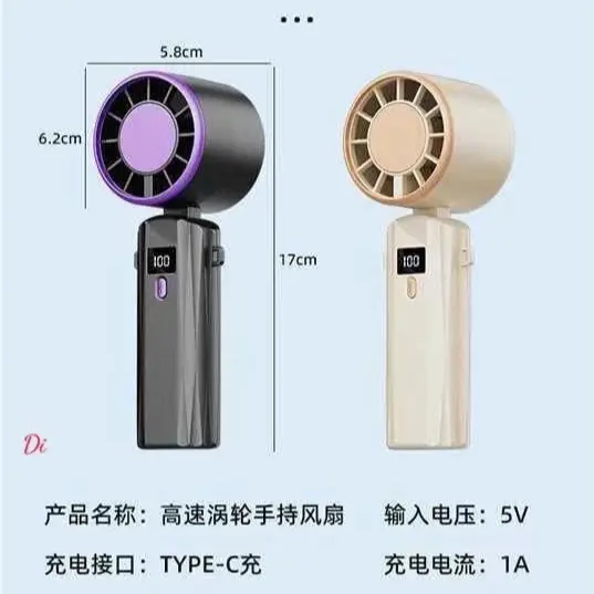 Quạt Mini Cầm Tay Gấp Gọn Pin Trâu 120.000 mah - Tiện Lợi Cho Người Thường Xuyên Di Chuyển
