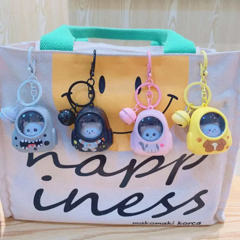 Gantungan Kunci Lucu Unik ada LAMPU LED senter mini Anak bisa dimainkan Anak Cute Cartoon Keychain Souvenir Tas Hadiah 6