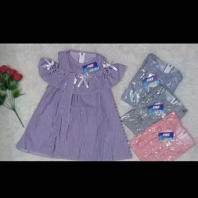 FREE BANDO SABRINA SALUR 1-3 TAHUN Katun Perempuan Cewek Gaun Bayi 6