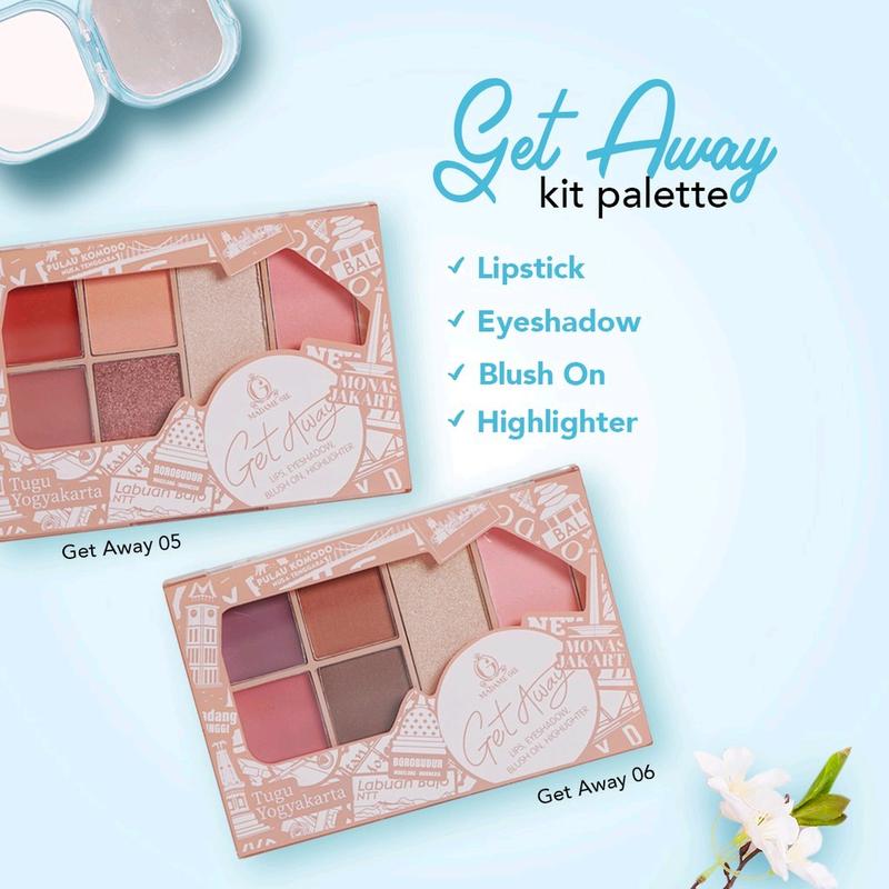 Madame Gie Getaway Make Up Kit - MakeUp Face Pallete (Eyeshadow / Kosmetik / Waterproof) 5