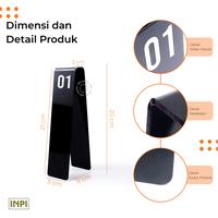 Gambar Nomor Meja Tinggi Akrilik Papan Tanda 20 CM Hitam Putih - INPI HOUSE - Ready 01-20 Htm dari INPI HOUSE Official Kota Bandung 5 Tokopedia