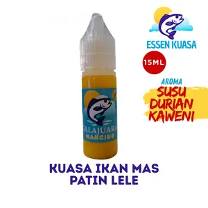 Essen Kuasa Susu Durian Kaweni 15ML Aroma Susu Durian Kaweni - Galajuara untuk Ikan Mas Patin Lele Ramai dan Indukan