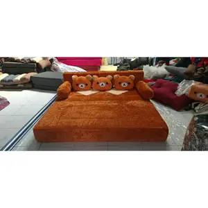 Kasur Anak Karakter Rilakuma Kasur Sofabed Bulu Rasfur Busa  Lipat Jumbo