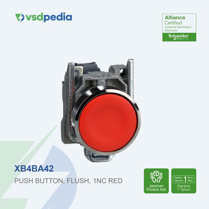Gambar SCHNEIDER HARMONY XB4 PUSH BUTTON METAL FLUSH BLACK GREEN RED TOMBOL TEKAN HITAM HIJAU MERAH, 22MM, SPRING, 1NO / 1NC, XB4BA21 XB4BA31 XB4BA42 dari vsdpedia Kota Administrasi Jakarta Timur 4 Tokopedia