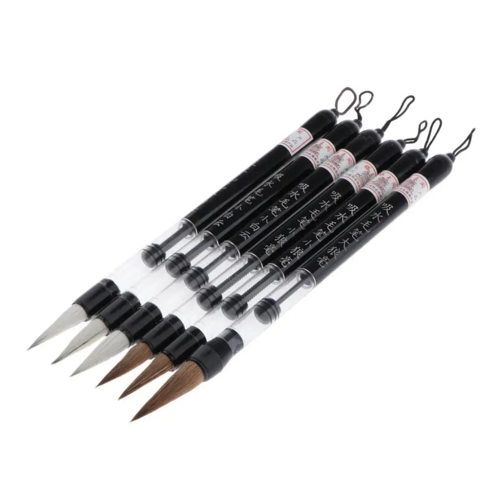 6pcs Chinese Calligraphy Brush Pen Office Painting Pens