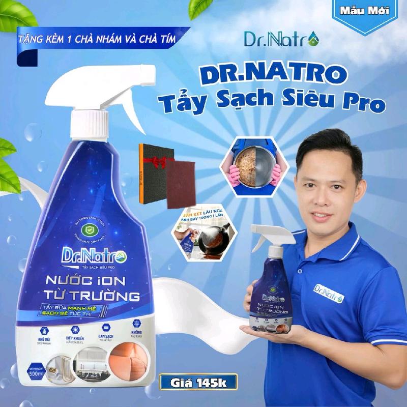 Chai Tẩy Đa Năng Dr Natro Tẩy  Sạch Mọi Vết Bẩn 1  Chai 500ml - Mua 1 tặng 2(tặng 1 miếng chà nhám và chà tím)  . Làm Sạch