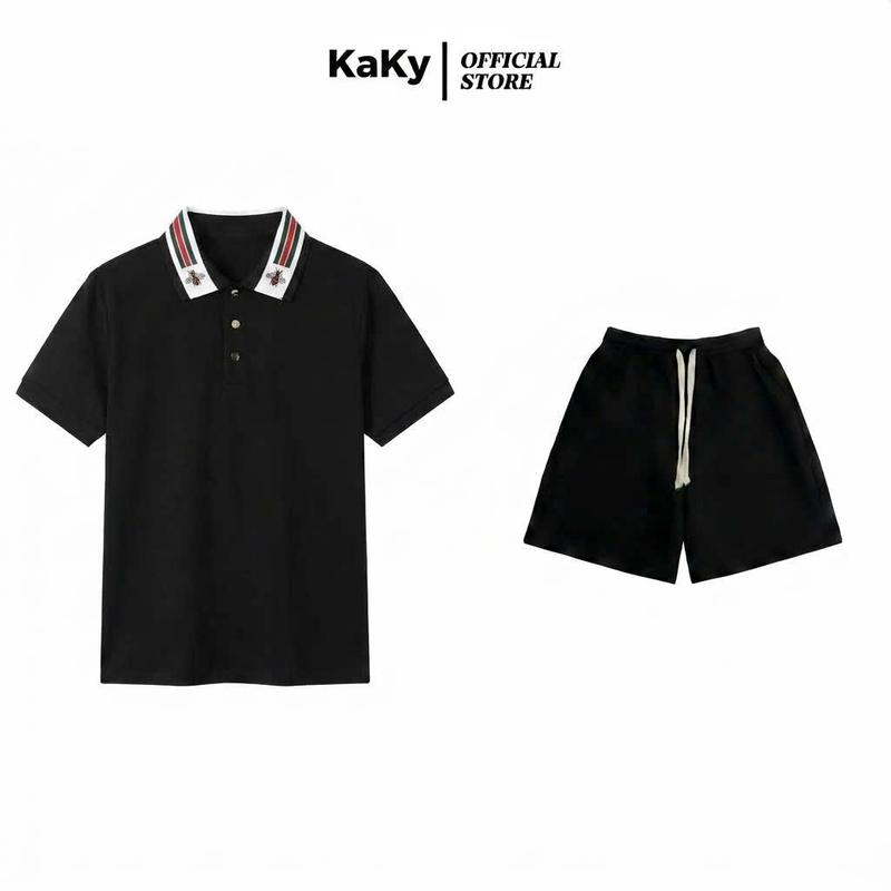 Bộ Quần Áo Cộc Tay Ong PoLo Đơn Giản Dễ Mặc