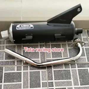 Knalpot standar racing CMS Ujung croom bas adem beat karbu, beat fi, beat street, vario 125, vario 150, Scoopy, beat deluxe, vario karbu, genio, mio sporty, mio j, mio smile, mio m3, mio soul GT, fazzio, x ride, fino fi, fino karbu, spacy, beat pop