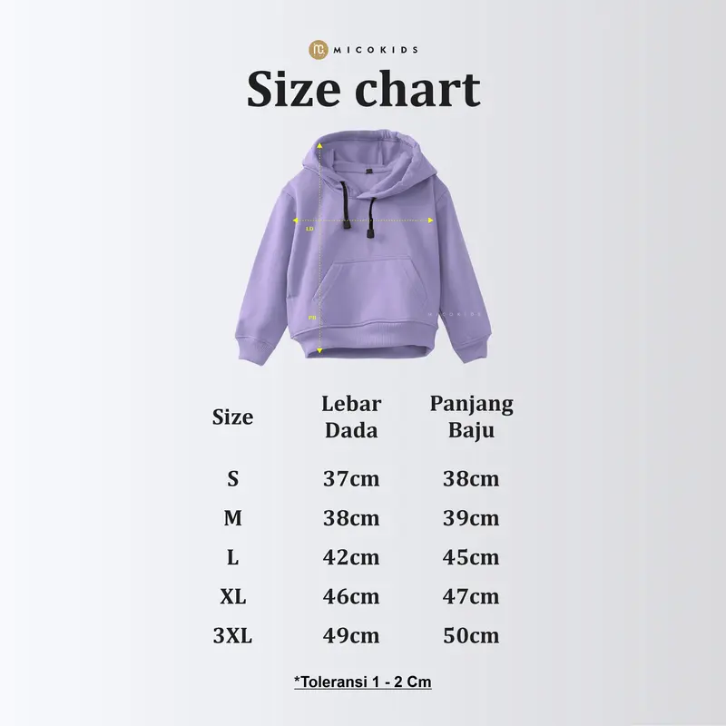 Micokids - Jaket Kupluk Anak Sweater Hoodie Tali Polos Katun Fleece Premium Super Soft 1 - 10 Tahun Pakaian Baju Fashion Laki-Laki Perempuan 8