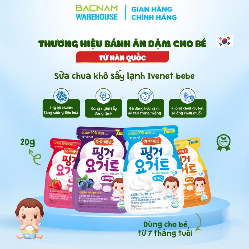 GA BẮC NAM - Gói sữa chua khô sấy lạnh Ivenet