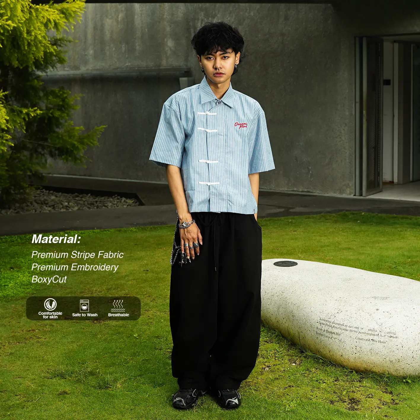 BELIEVEDIAGEMSAE – Cheongsam Shirt Unisex