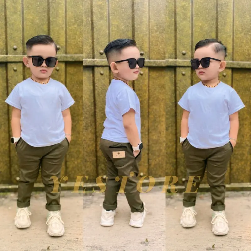 YESTORE KIDS Celana Anak Panjang Chinos Cowok Usia 2-10 Tahun Bahan Cotton Combed Anak-Anak 4