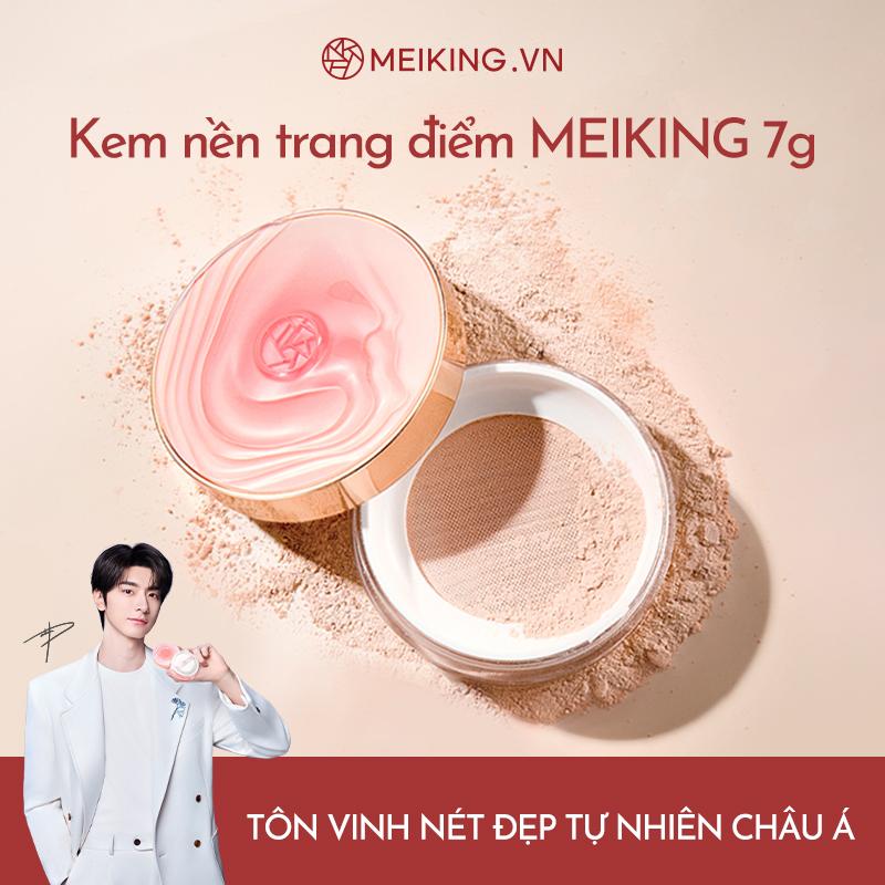 Phấn phủ dưỡng da kiềm dầu MEIKING hoa hồng bản cao cấp 7g – Giữ lớp trang điểm lâu trôi, mỹ phẩm dành cho nữ