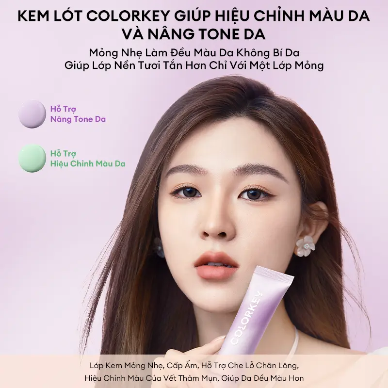 Kem Lót COLORKEY Giúp Hỗ Trợ Điều Chỉnh Màu Da & Nâng Tông Da Mỏng Nhẹ Không Gây Bí Da 30g | BigBuy360 - bigbuy360.vn Kem Lót COLORKEY Giúp Hỗ Trợ Điều Chỉnh Màu Da & Nâng Tông Da Mỏng Nhẹ Không Gây Bí Da 30g | BigBuy360 - bigbuy360.vn