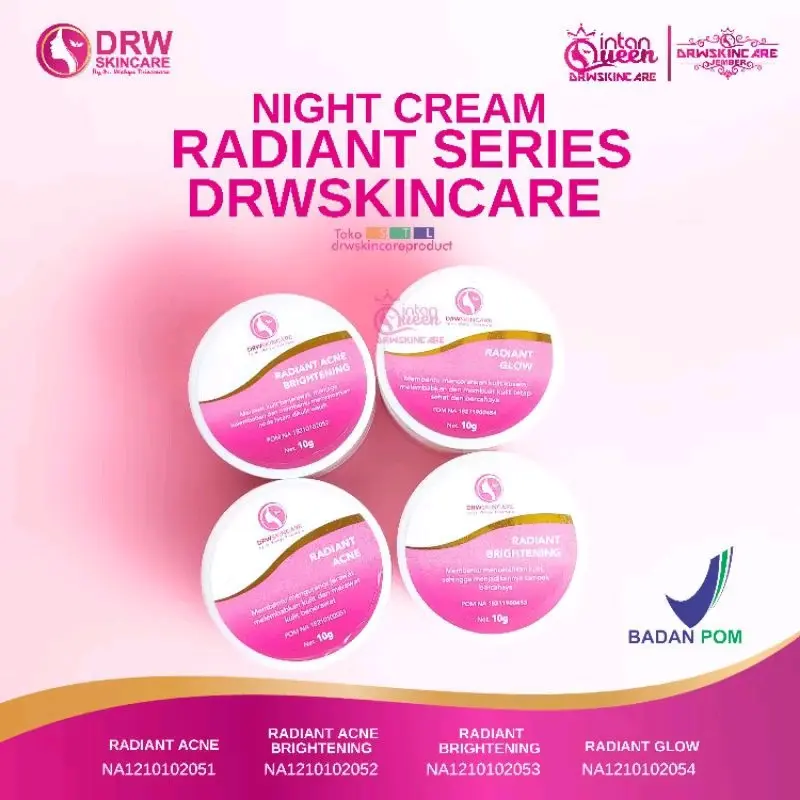 Drw Skincare Krim Malam Radiant Series Pencerah Wajah