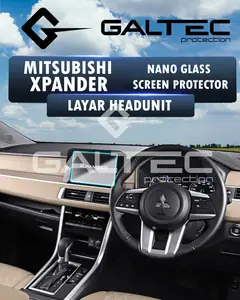 Galtec Protection MITSUBISHI XPANDER CROSS ULTIMATE NANO Glass Screen Guard Protector Anti Gores Layar Headunit