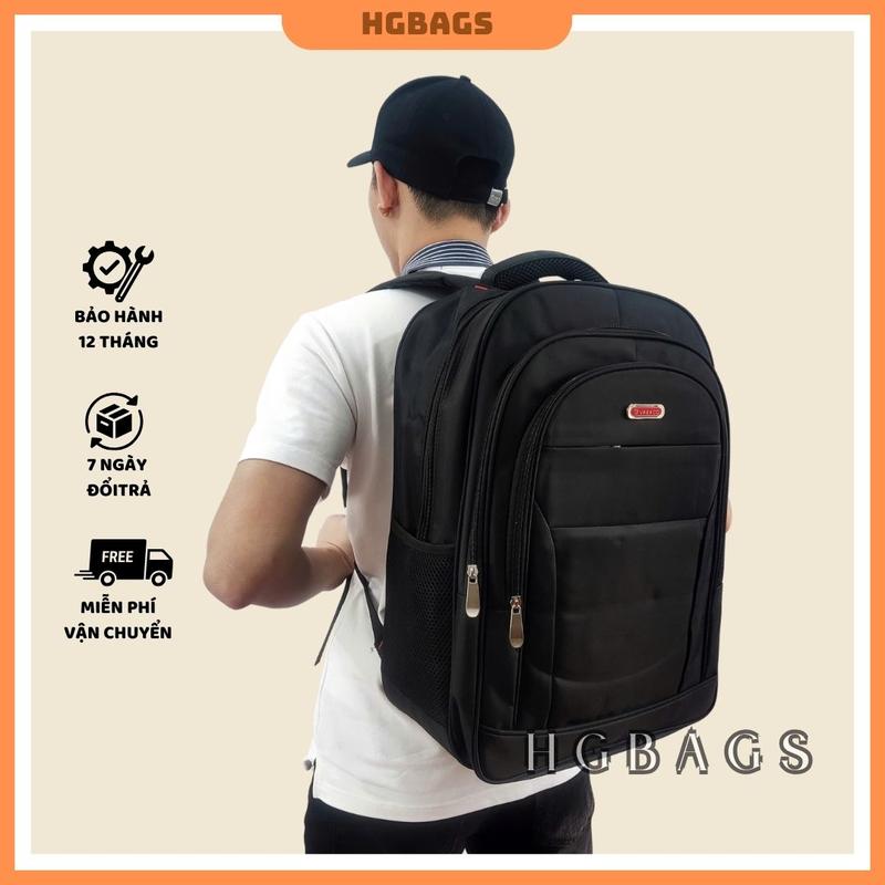 Balo laptop HGBags - Đựng laptop 17 inch, nhiều ngăn, chống sốc, chất liệu vải dù cao cấp siêu bền - BL5509