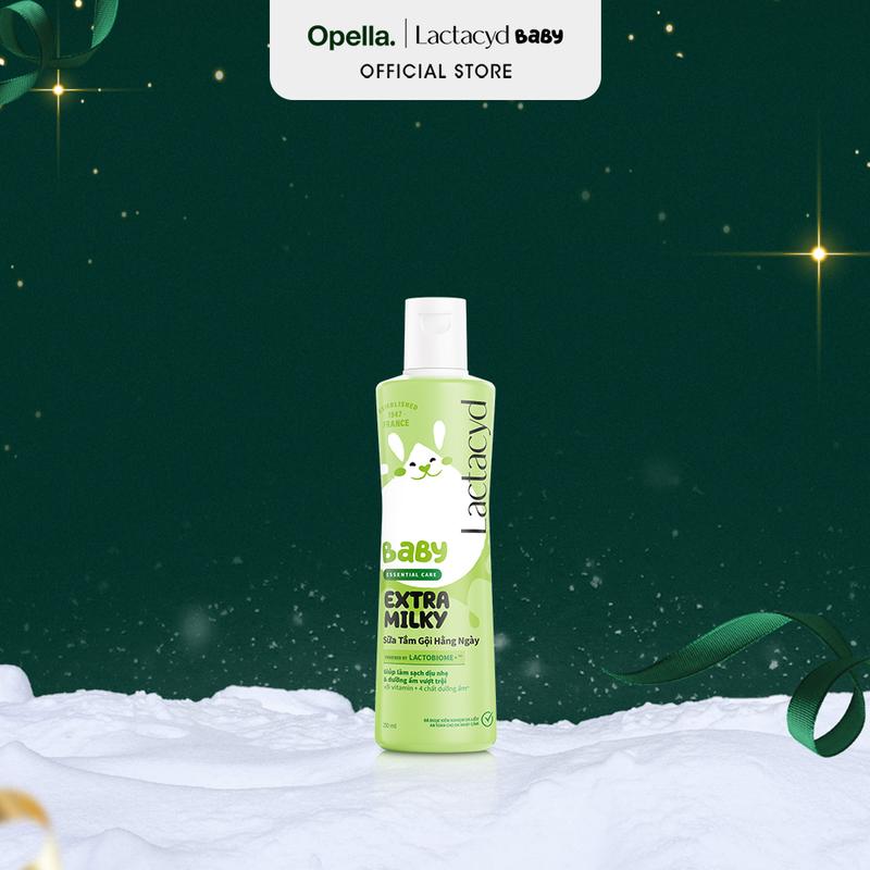 Sữa Tắm Gội Trẻ Em Lactacyd Milky Bảo Vệ Nuôi Dưỡng Da và Tóc Bé Vượt Trội 250ml Cho Bé