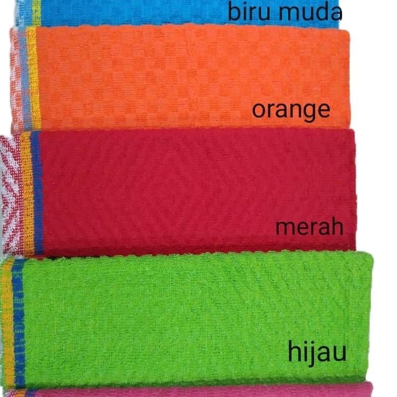 handuk polos handuk harian  kotak kotak besar 70x140 1