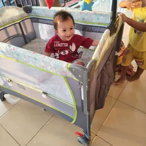 [Garansi 10 Tahun]Tempat Tidur /Bayi Box /tempat tidur anak / ranjang bayi / baby box kayu/Bayi Lipat Multifungsi Bisa Dilipat 6 in 1/tempat tidur anak / ranjang bayi / baby box kayu box  bayi