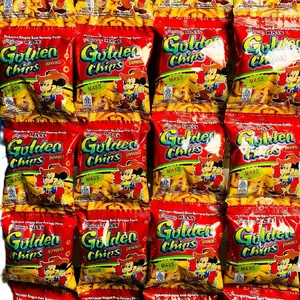 1 Pack isi 10 Snack Golden Chips Jumbo 1000 Golden chips Snack jadul Murah isi banyak Snack berhadiah menarik jika beruntung