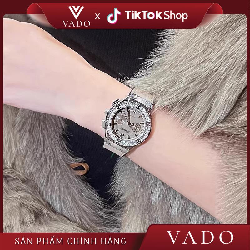 LIVE - DH2J Đồng hồ mặt tròn số đính đá sang trọng hỗ trợ kháng nước - DH2 JRANDE