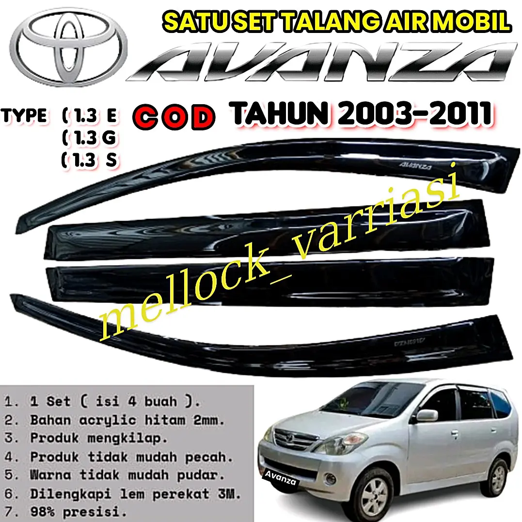 TALANG AIR MOBIL: TOYOTA AVANZA LAWAS TAHUN 2004-2011 Car