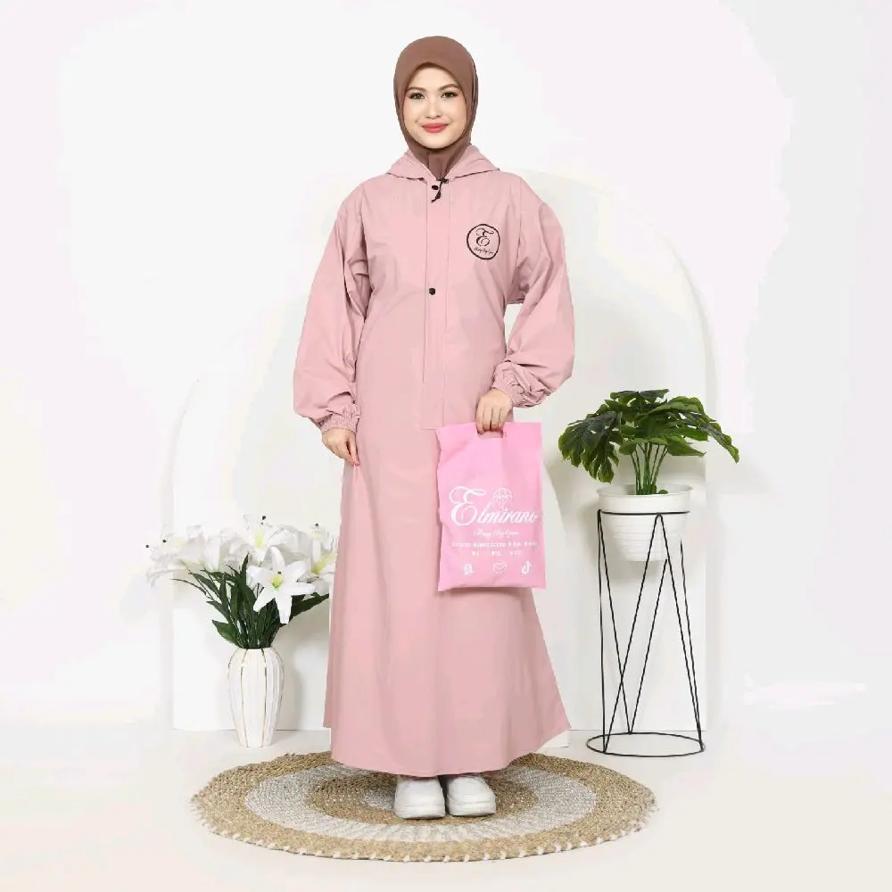 Jas Hujan Wanita Muslimah/Gamis Anti Rembes Awet Garansi