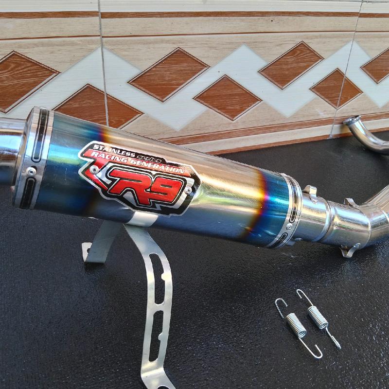 Knalpot Racing R9 Matic Beat pop Beat fi Beat karbu Vario CBS Vario 110 Vario 125 Vario 150 Mio M3 Mio Z Mio sporty Mio J Fino 115 Fino 125 Motorcycle 2