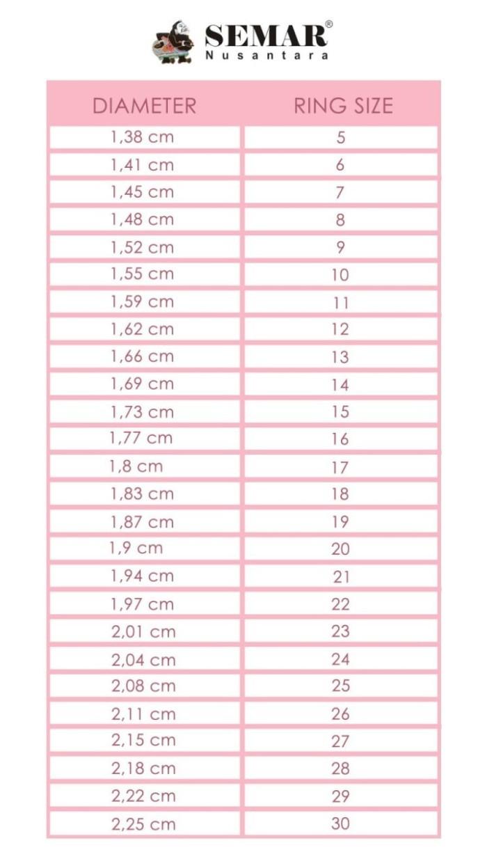 Cincin Emas List Ring White Gold 17K Semar Nusantara