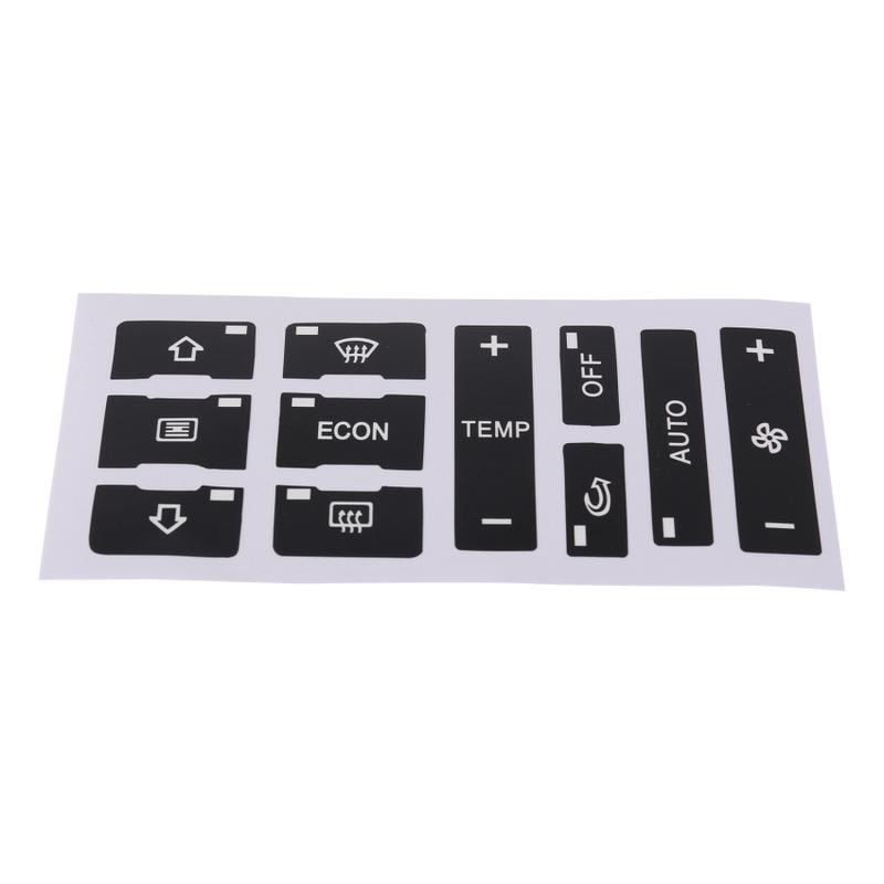 Product Introduction of For Audi A2/ A3 8L A/C Button Repair Kit Fix Faded Ugly Car Stickers Car Air Condition Control Switch Button Repair Stickers 1